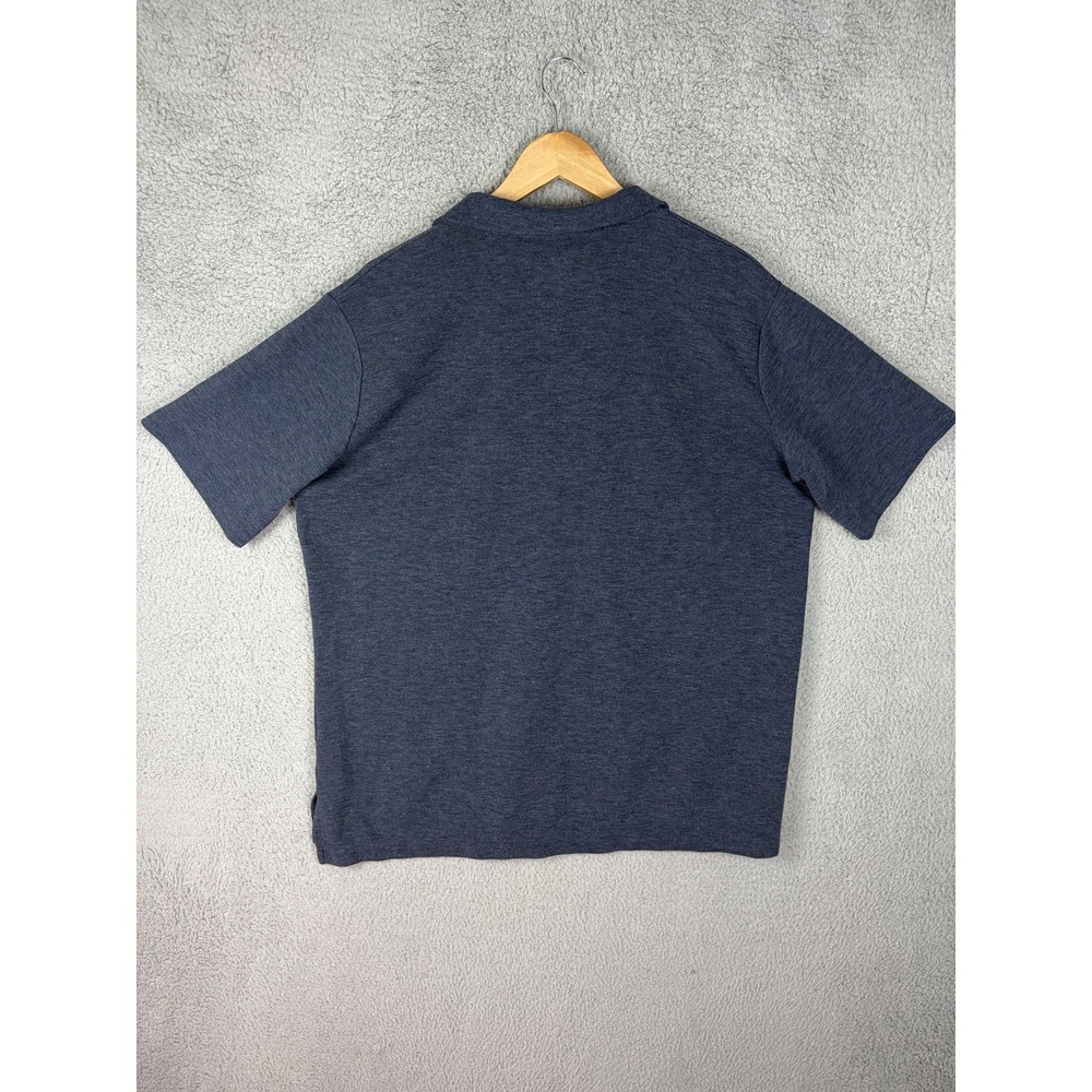 Jordan Polo Shirt Mens Large Blue Solid Jumpman Logo Jersey Knit Casual Mens - Picture 5 of 7